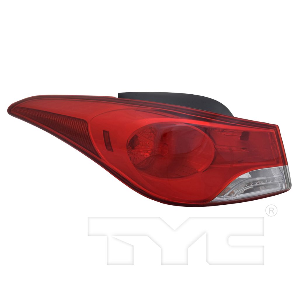 HYUNDAI ELANTRA SEDAN TAIL LAMP ASSEMBLY LEFT (Driver Side) (USA BUILT)(STD BULB) OEM#924013Y000 2011-2013 PL#HY2804119