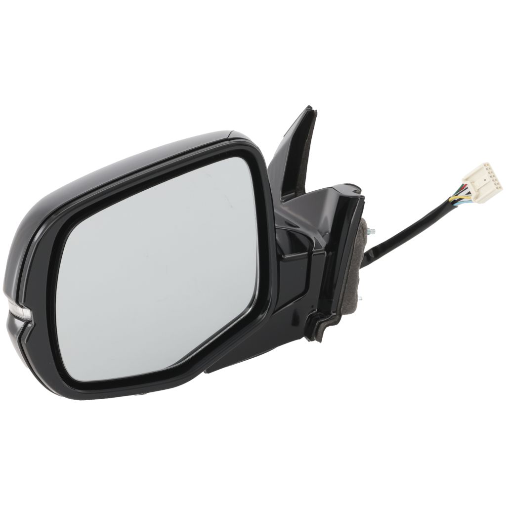 HONDA PILOT DOOR MIRROR LEFT (Driver Side) PWR/HTD/SIGNAL/MEMORY (WO/CAMERA)(GLOSS-BLACK BASE) OEM#76250TG7A62ZD 2017-2022 PL#HO1320307