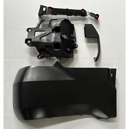 TOYOTA TUNDRA REAR BUMPER END COVER ASSY RIGHT (Passenger Side) PRIMED (W/SENSOR)(W/WHEEL OPENING MLDG) OEM#521610C900-PFM 2022-2025 PL#TO1105145
