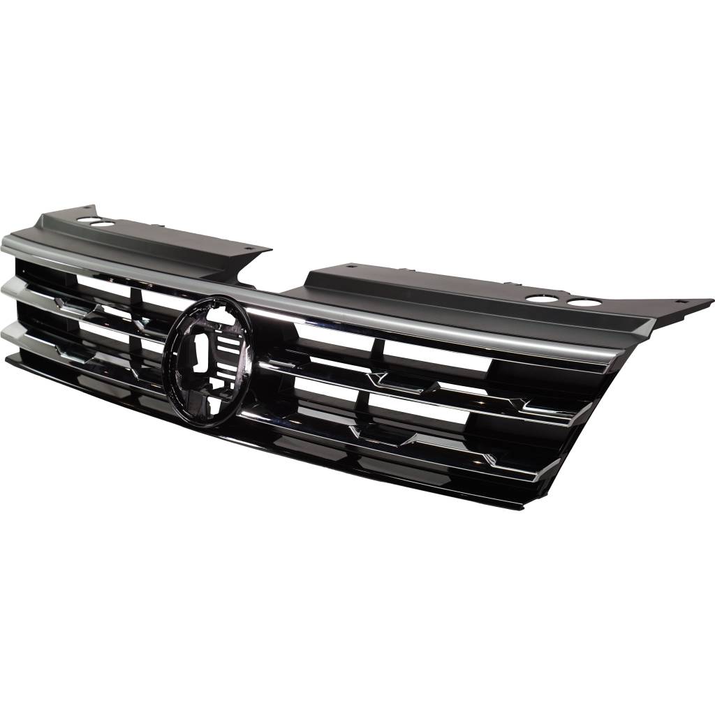 VOLKSWAGEN TIGUAN GRILLE BLACK W/CHROME MLDG (W/COLLISION WARNING)(EXC R-LINE) OEM#5NN853651DZLL 2018-2021 PL#VW1200172