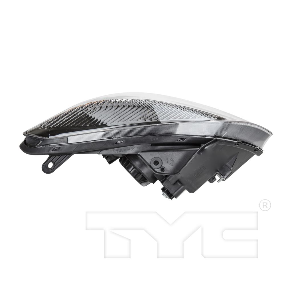 KIA RIO SEDAN HEAD LAMP ASSEMBLY LEFT (Driver Side) (BLACK BEZEL)(W/ AMBER REFL)**CAPA** OEM#921011G610 2010-2011 PL#KI2502153C