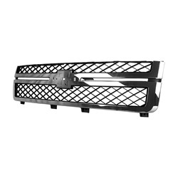GM TRUCKS & VANS SILVERADO/PU 2500/3500 (CHEVY) GRILLE CHROME/GRAY (EXC Z71 PKG) **CAPA** OEM#20966058 2011-2014 PL#GM1200639C