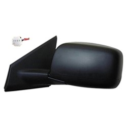 NISSAN(DATSUN) ROGUE DOOR MIRROR LEFT (Driver Side) PWR/HTD(W/O SIDE VIEW CAMERA) W/TEXT COVER OEM#96302JM200-PFM 2008-2013 PL#NI1320199