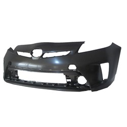 TOYOTA PRIUS (1.8L) FRONT BUMPER COVER PRIMED (WO/WASHER)(WO/SIDE SENSOR)**CAPA** OEM#5211947934 2012-2015 PL#TO1000394C