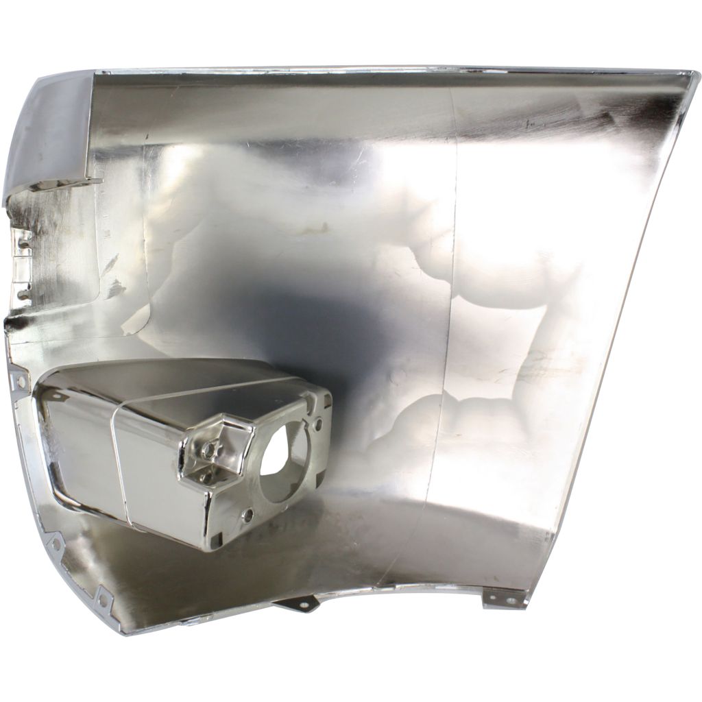 GM TRUCKS & VANS SILVERADO/PU 2500/3500 (CHEVY) FRONT BUMPER END RIGHT CHROME (W/FOG) OEM#15839252 2007-2010 PL#GM1017108