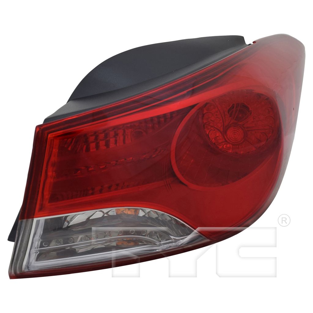 HYUNDAI ELANTRA SEDAN TAIL LAMP ASSEMBLY RIGHT (Passenger Side) (USA BUILT)(STD BULB) **CAPA** OEM#924023Y000 2011-2013 PL#HY2805119C