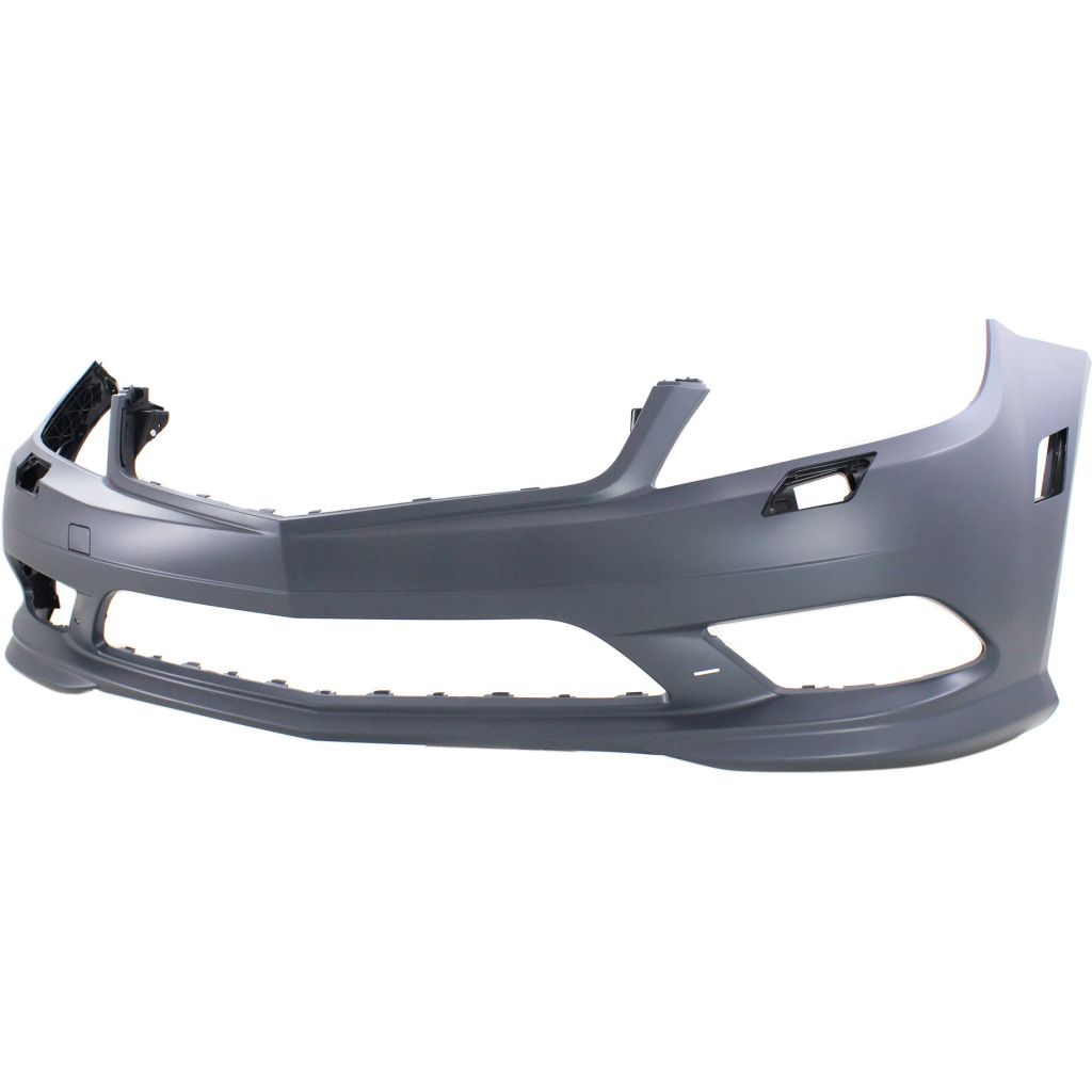 MERCEDES-BENZ C-CLASS SEDAN (204) FRONT BUMPER COVER PRIMED (SPORT)(W/WASH)(WO/SEN)(EXC C63)(LED DRL) OEM#2048852938 2011 PL#MB1000420