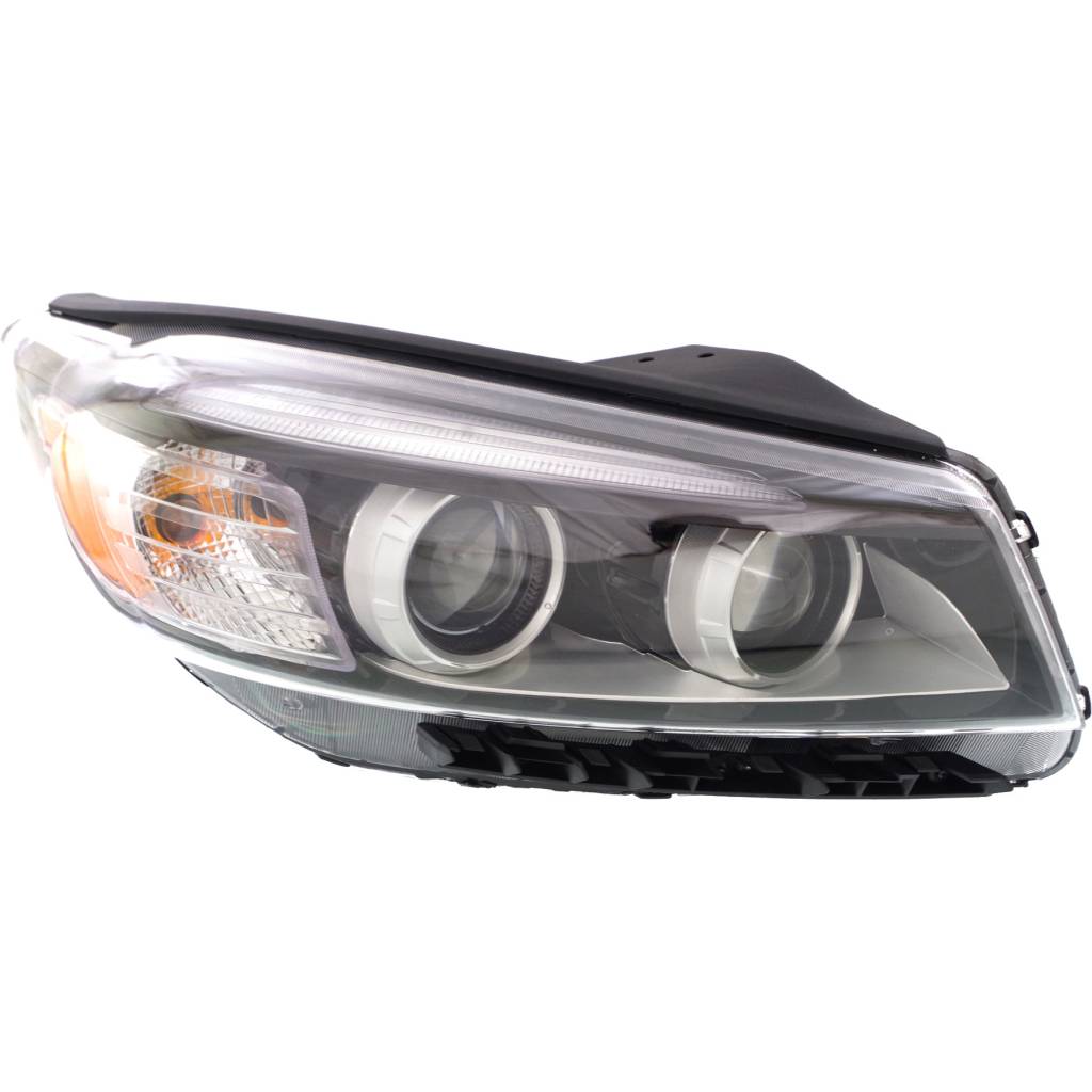KIA SORENTO HEAD LAMP ASSY RIGHT (Passenger Side) (HALOGEN)(L/LX/EX)(W/ LIGHT BAR LED) OEM#92102C6000 2016-2018 PL#KI2503185