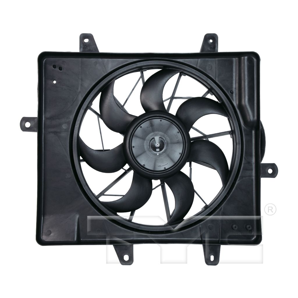 CHRYSLER PT CRUISER RADIATOR & A/C FAN ASSEMBLY (W/O TURBO)(SINGLE FAN) OEM#5179470AA 2006-2010 PL#CH3115146