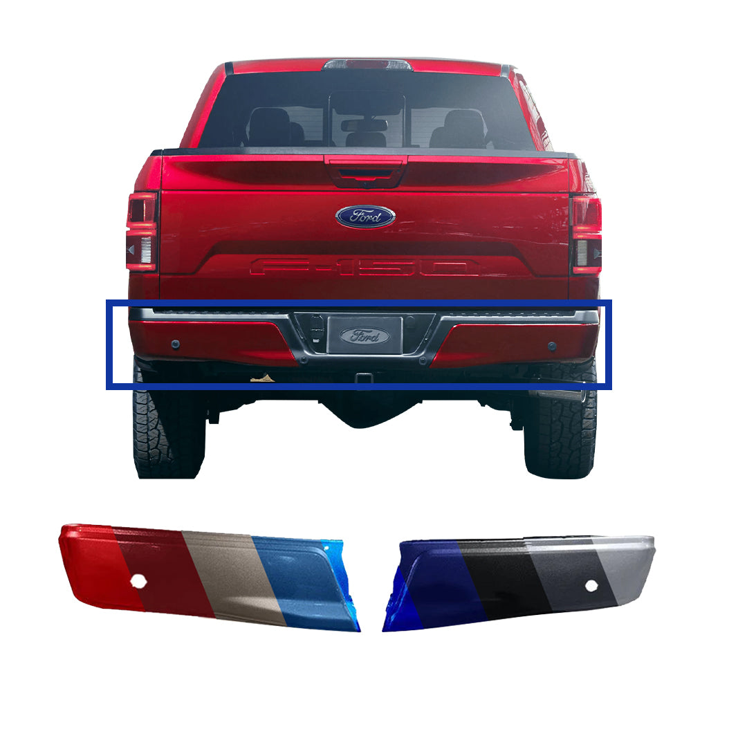 FORD TRUCKS & VANS FORD/PU (F150)(EXC RAPTOR) REAR FACE BAR SET PTD (RH&LH)(W/SENSOR)(WO/EXHAUST CUTOUT) OEM#FL3Z17906DPTM 2015-2020 PL#FO1102383