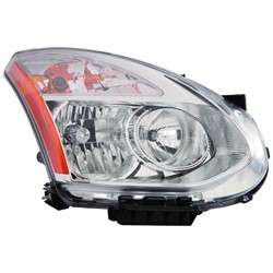 NISSAN(DATSUN) ROGUE HEAD LAMP ASSEMBLY RIGHT (Passenger Side) (HALOGEN)(WO/INNER RING)**CAPA** OEM#26010JM70A 2009-2010 PL#NI2503204C