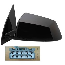 GM TRUCKS & VANS ACADIA / ACADIA LIMITED DOOR MIRROR LEFT (Driver Side) PWR/HTD/M-FOLD (WO/SIGNAL)(2ND DESIGN)BLK OEM#25896082 2008 PL#GM1320401