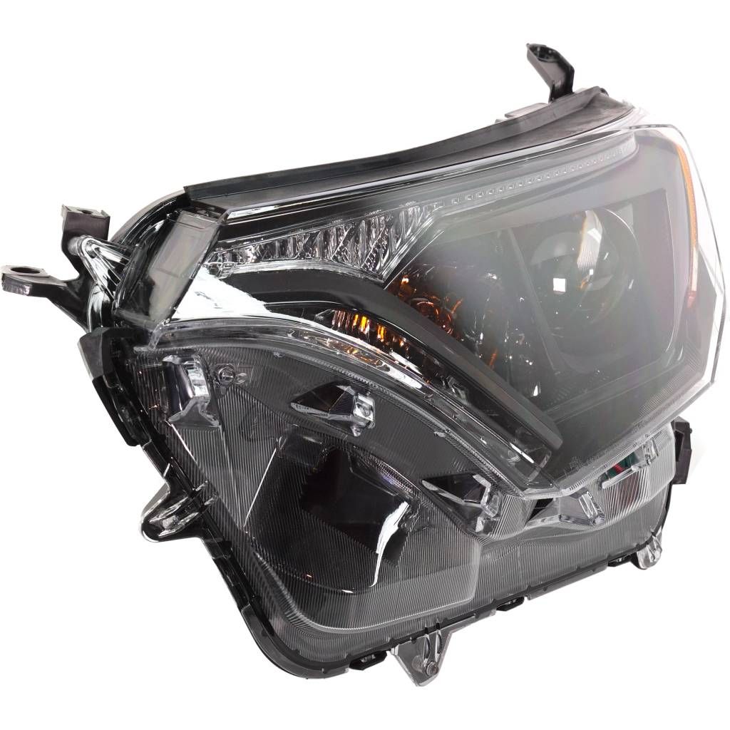 TOYOTA RAV4 HEAD LAMP ASSEMBLY LEFT (Driver Side) (HALGEN)(BLK BEZEL) OEM#811500R180 2013-2018 PL#TO2502268