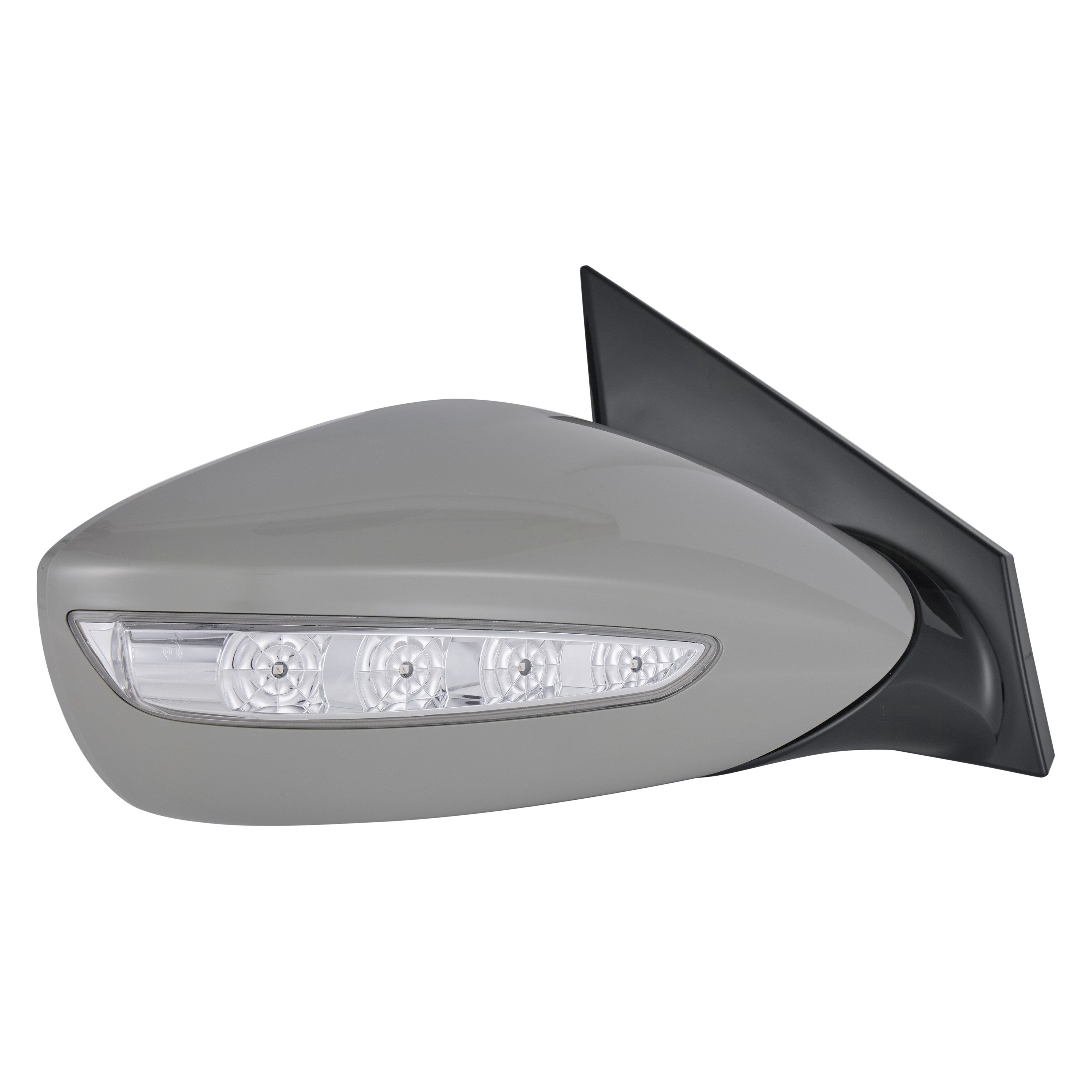 HYUNDAI SONATA HYBRID DOOR MIRROR RIGHT (Passenger Side) PWR/HTD/SIGNAL (GLOSS-BLACK BASE)(PTM) OEM#876204R130 2011-2015 PL#HY1321212