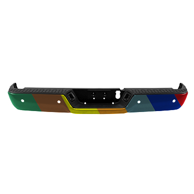 DODGE TRUCKS & VANS DODGE/PU (R2500/3500) REAR STEP BUMPER ASSY BLACK (W/SENSOR) OEM#68207307AA-PFM 2013-2018 PL#CH1103127