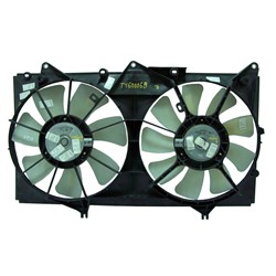 TOYOTA SOLARA RADIATOR & A/C FAN ASSY (V6)(USA BUILT)(DUAL FAN) OEM#163630A180-PFM 2004-2006 PL#TO3115129
