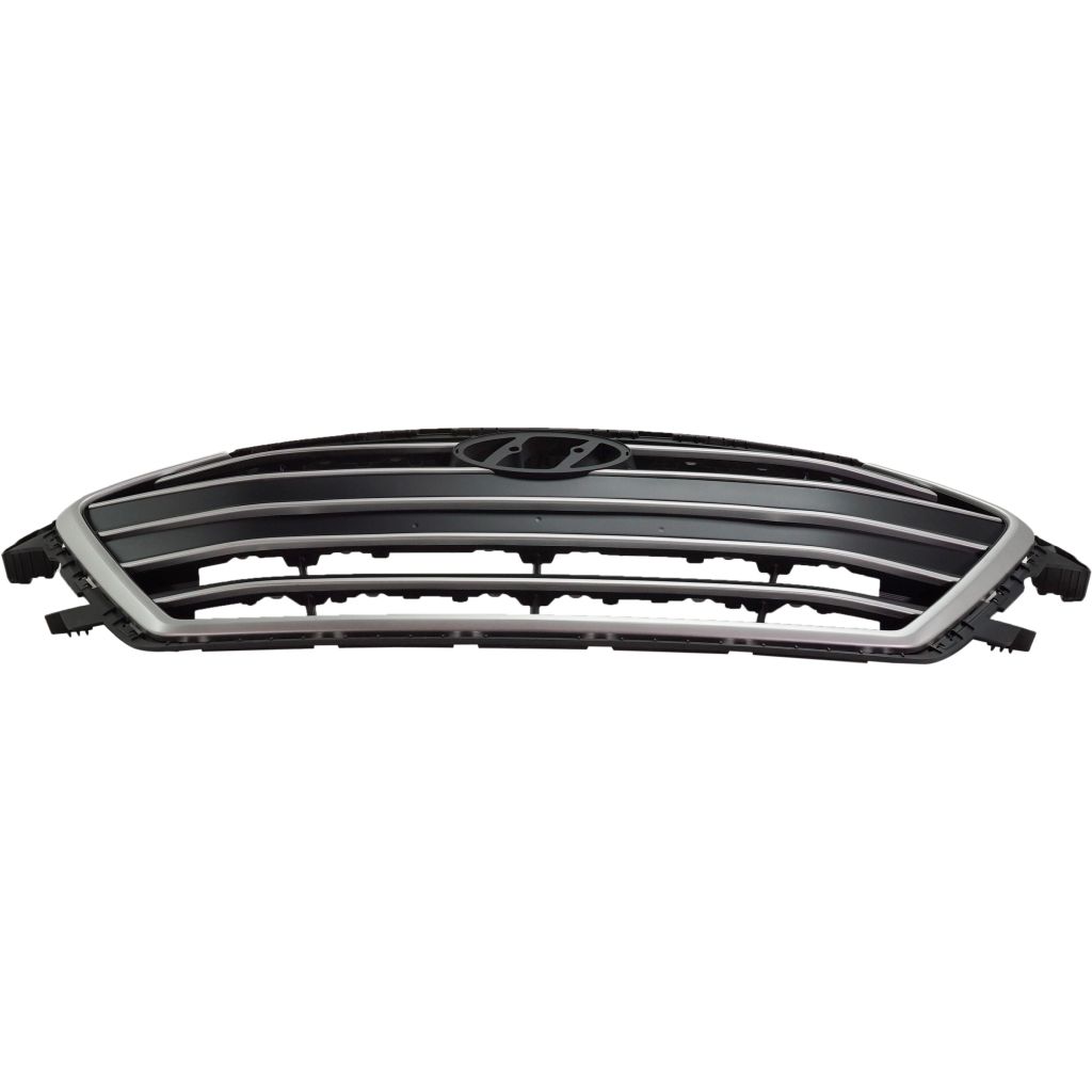 HYUNDAI ELANTRA SEDAN GRILLE BLACK W/SILVER MOLDING (USA) OEM#86350F3000 2017-2018 PL#HY1200204