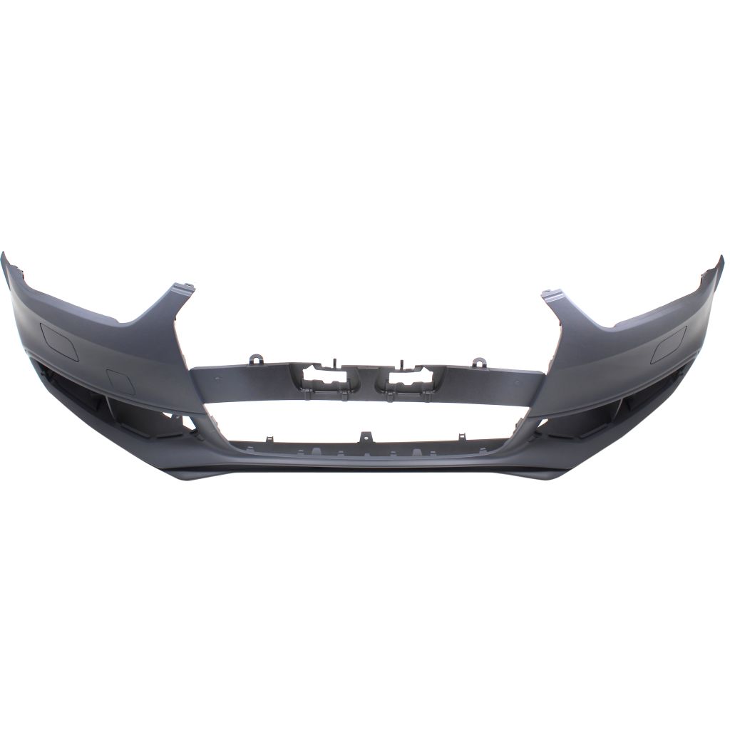 AUDI A4 SEDAN / WAGON FRONT BUMPER COVER PRIMED (W/WASHER)(WO/WARNING SYSTEM)(W/SQUARE TOW COVE OEM#8K0807065EGRU 2013-2016 PL#AU1000180