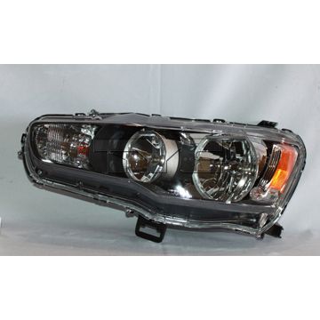 MITSUBISHI LANCER HEAD LAMP ASSEMBLY LEFT (Driver Side) (HALOGEN)(To 11-08) **CAPA** OEM#8301B075 2008-2009 PL#MI2502139C