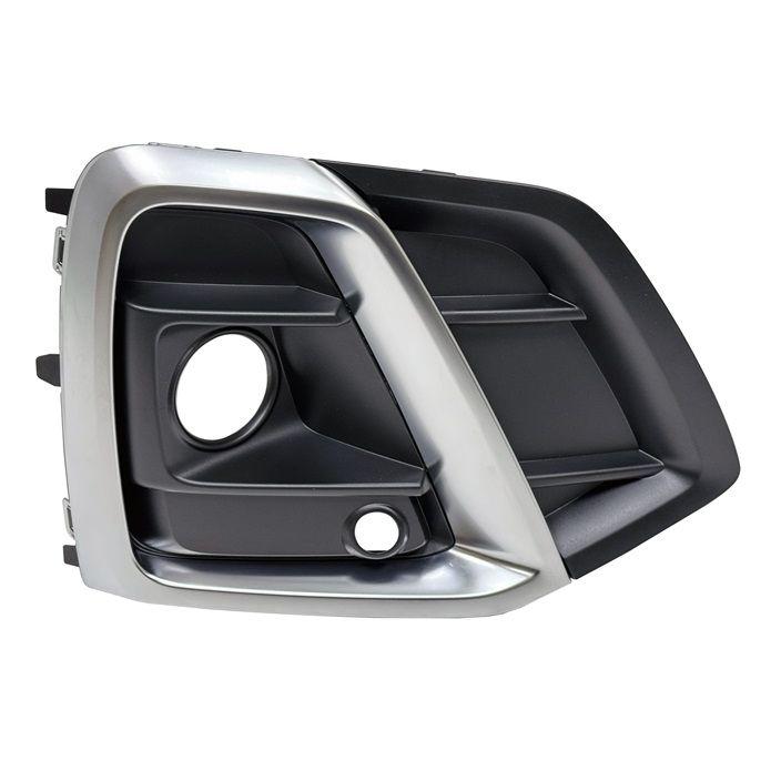 AUDI Q5 / Q5 E / SQ5 FOG LAMP COVER RIGHT (Passenger Side) TXT-BLACK/SILVER MLDG (EXC Q5 WO/S-LINE) OEM#80A807680AGCOX 2021-2025 PL#AU1039162