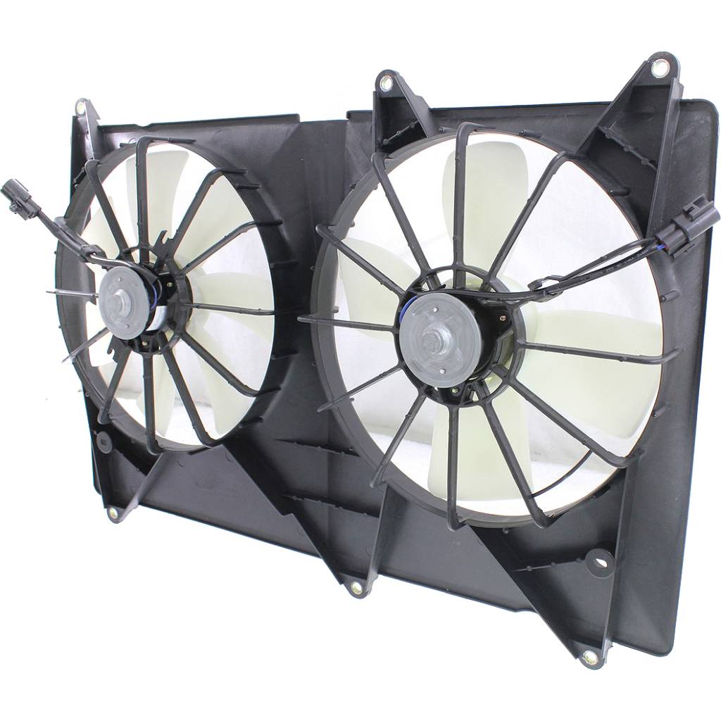 TOYOTA HIGHLANDER RADIATOR & A/C FAN ASSEMBLY (L4 WO/TOW PKG)(DUAL FAN) OEM#1636374290-PFM 2001-2003 PL#TO3120102