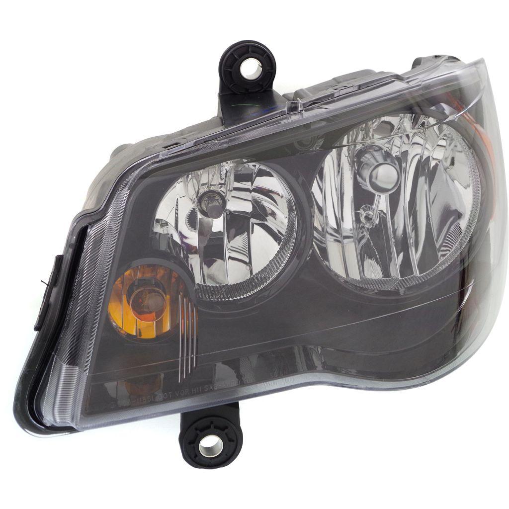 CHRYSLER TOWN & COUNTRY HEAD LAMP ASSEMBLY LEFT (Driver Side) (HALOGEN)(BLK BEZEL) OEM#68206501AC (P) 2014-2016 PL#CH2502266