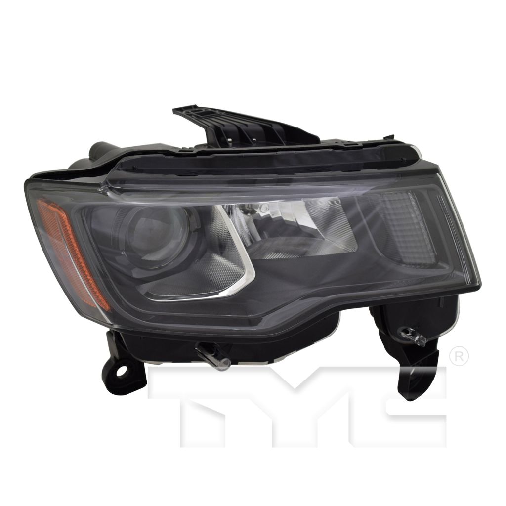 JEEPVEHICLE GRAND CHEROKEE / GRAND CHEROKEE WK HEAD LAMP ASSY RIGHT (Passenger Side) (HALOGEN)(BLACK)(16-16 75th ED) OEM#68266646AF 2016-2022 PL#CH2503309