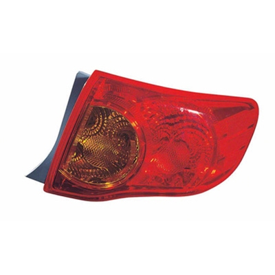 TOYOTA COROLLA/SEDAN TAIL LAMP UNIT RIGHT (Passenger Side) (JAPAN BUILT)(OUTER) OEM#8155112A50 2009-2010 PL#TO2805113