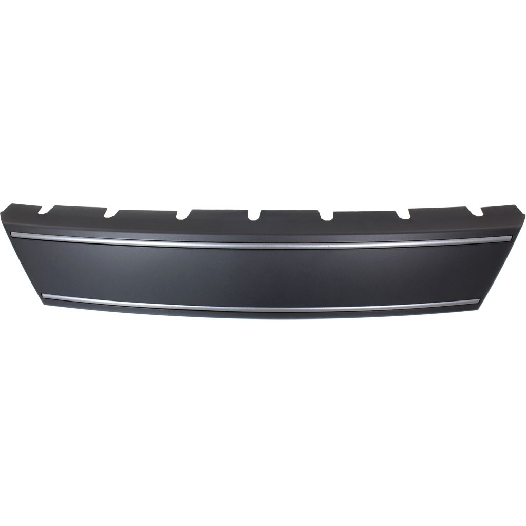AUDI S5 CABRIO FRONT BUMPER LICENSE PLATE BAR PTD-BLACK W/CHROME MLDG WO/LICENSSE PLATE MOUNT OEM#8K0807287A1RR 2010-2012 PL#AU1068104