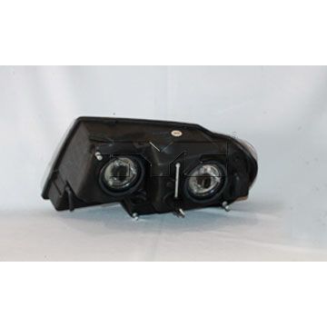 JEEPVEHICLE GRAND CHEROKEE HEAD LAMP ASSY RIGHT (Passenger Side) (LAREDO/SPORT)(CLEAR PARK LEN/BLACK BEZEL) OEM#55155128AJ 2002-2004 PL#CH2503138