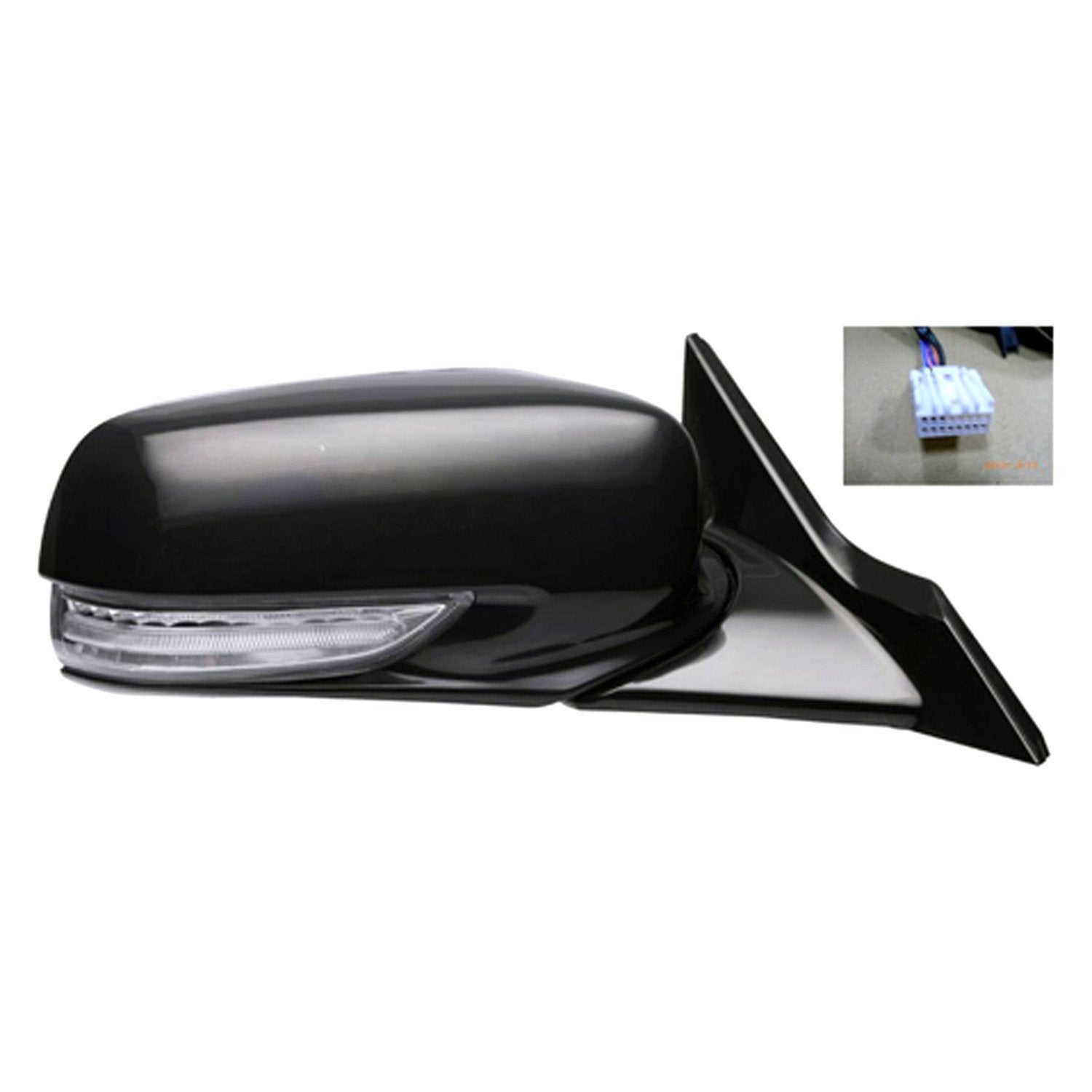ACURA TL DOOR MIRROR RIGHT (Passenger Side) PWR HTD (W/MEMO & SIGNAL LAMP) CNVX OEM#76200TK4A01ZD 2009-2014 PL#AC1321113