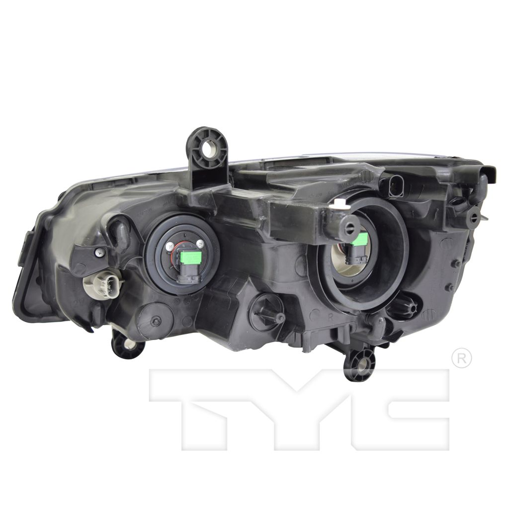 CHRYSLER TOWN & COUNTRY HEAD LAMP ASSY RIGHT (Passenger Side) (HALOGEN)(BLACK BEZEL)**CAPA** OEM#68206500AE 2014-2016 PL#CH2503266C