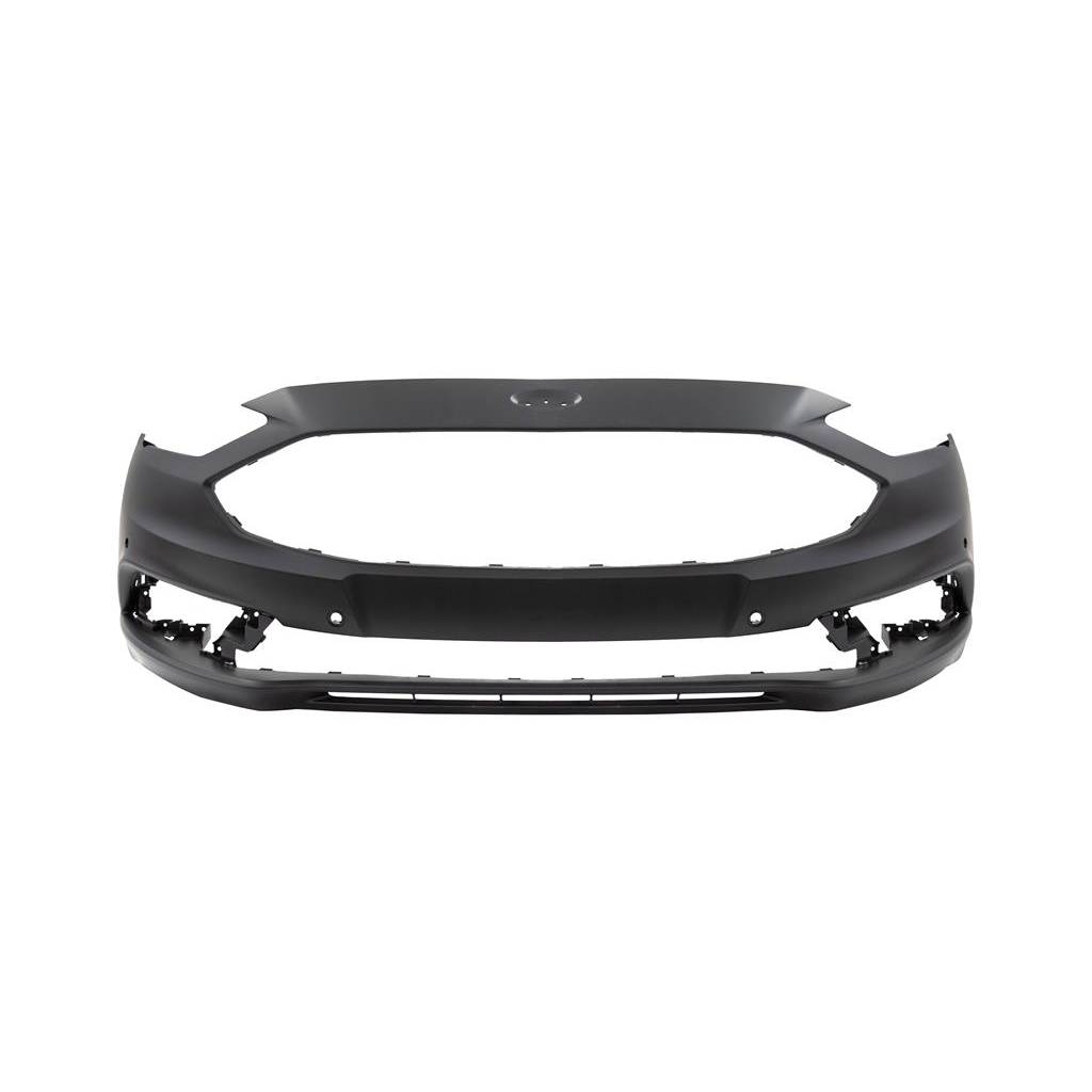 FORD FUSION FRONT BUMPER COVER (W/PARALLEL PARK ASSIST)(EXC SPORT)(WO/TOW HOLE) OEM#HS7Z17D957AAPTM 2017-2018 PL#FO1000719