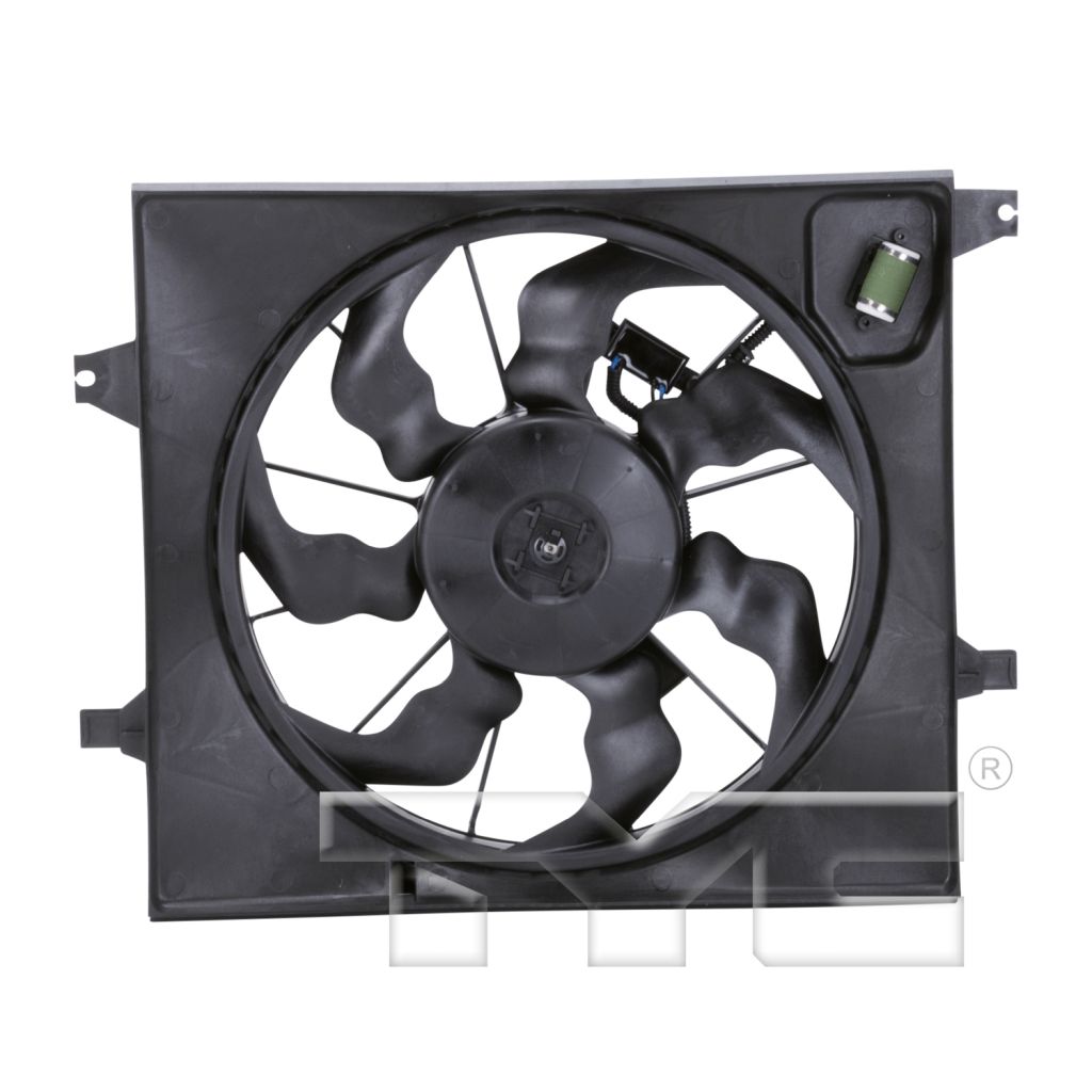 KIA SOUL RADIATOR & A/C FAN ASSEMBLY (SINGLE FAN)(1.6L) OEM#253802K000 2010-2011 PL#KI3115128