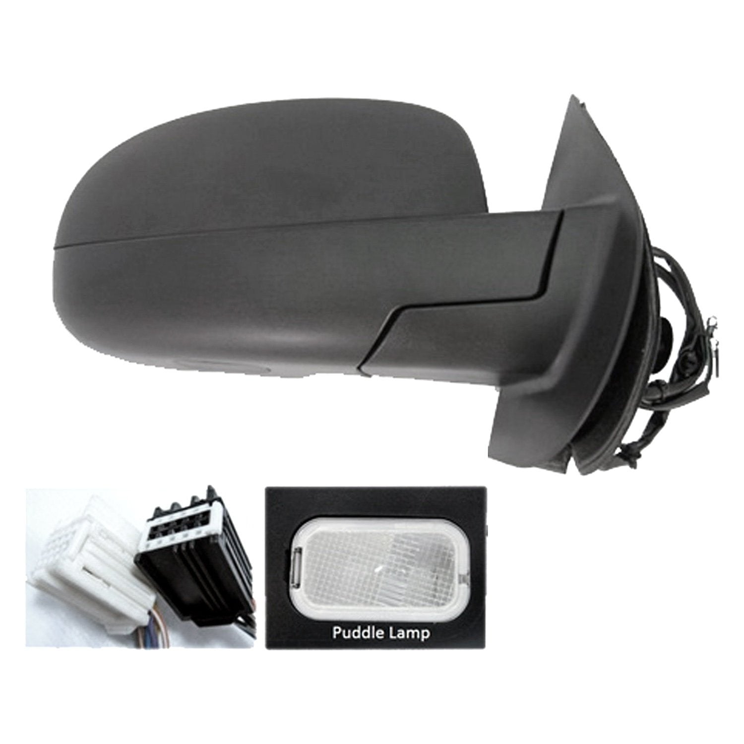 GM TRUCKS & VANS YUKON DENALI/YUKON XL DENALI (GMC) DOOR MIRROR RIGHT (Passenger Side) PWR/HTD/PUDDLE LAMP/ARROW SIGNAL/MEMORY/P-FOLD (TEXT CVR) OEM#25779805-PFM 2007-2014 PL#GM1321435
