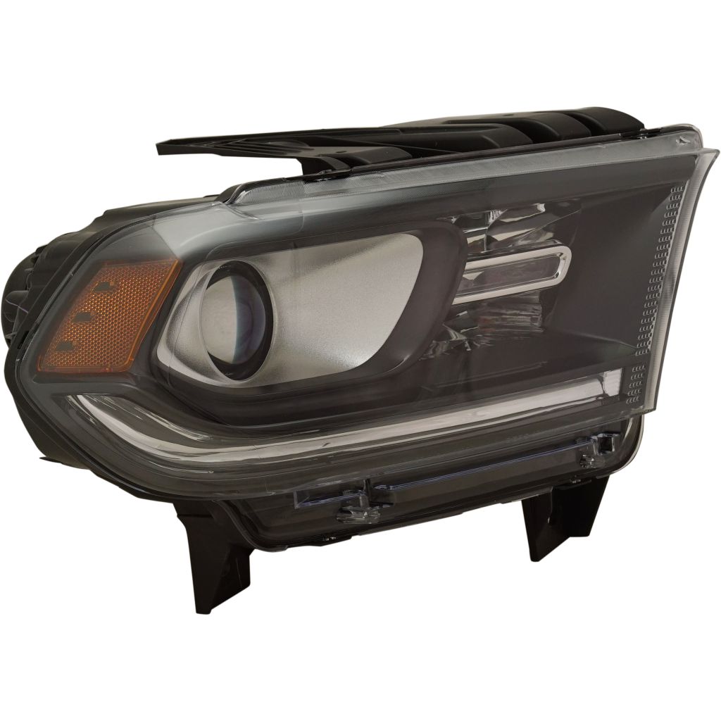 DODGE TRUCKS & VANS DURANGO HEAD LAMP ASSEMBLY RIGHT (Passenger Side) (HALOGEN)(WO/LED DRL)(BLK BEZEL)**CAPA** OEM#68299134AD 2016-2020 PL#CH2503302C