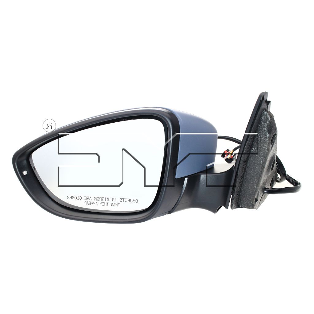 VOLKSWAGEN JETTA HYBRID DOOR MIRROR ASSEMBLY LEFT (Driver Side) PWR/HTD/SIGNAL (WO/BLIND)(PTD CVR)(SOCKET 16 holes) OEM#5C7857507AD-PFM 2013-2016 PL#VW1320156