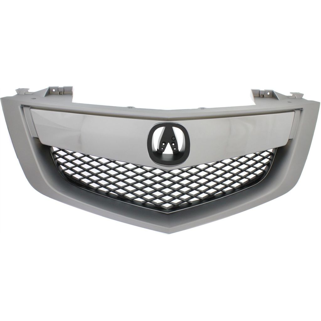 ACURA MDX GRILLE ASSEMBLY CHROME SATIN NICKEL/BLK (WO/SENSOR BELOW EMBLEM) OEM#75100STXA02 2010-2013 PL#AC1200118