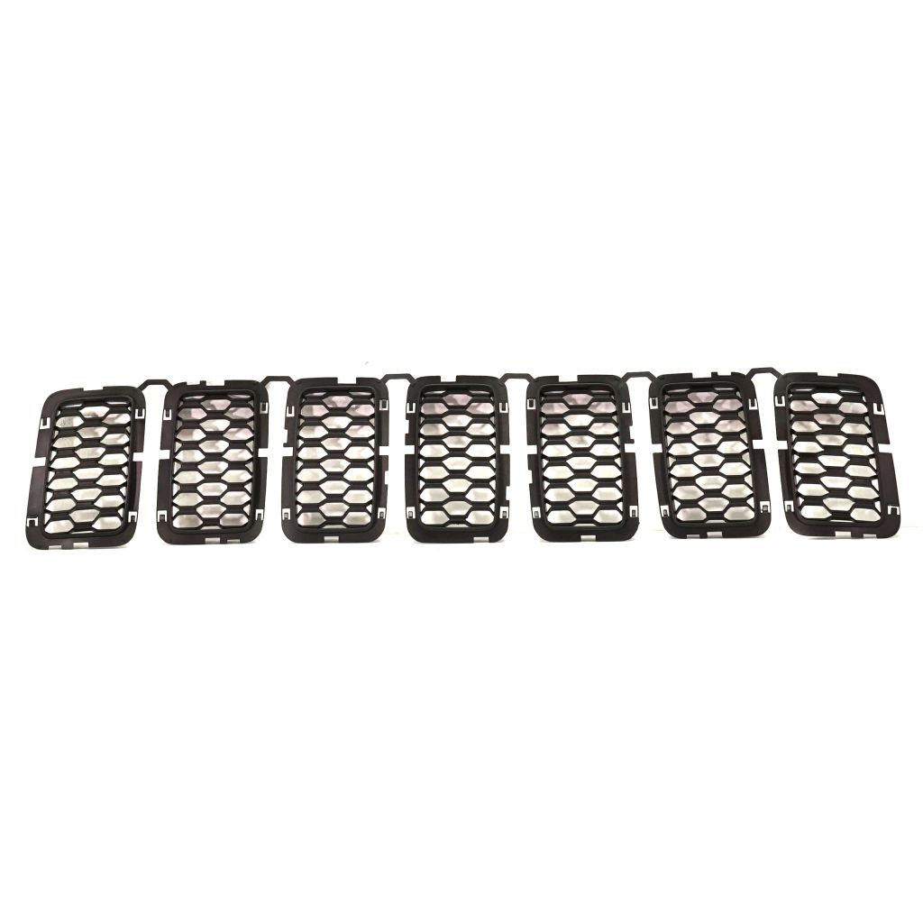 JEEP GRAND CHEROKEE GRILLE INNER MESH BLACK (7pcs)(EXC SRT/TRACKHAWK)(16-16 75th ED) OEM#68317863AA 2016-2021 PL#CH1201111
