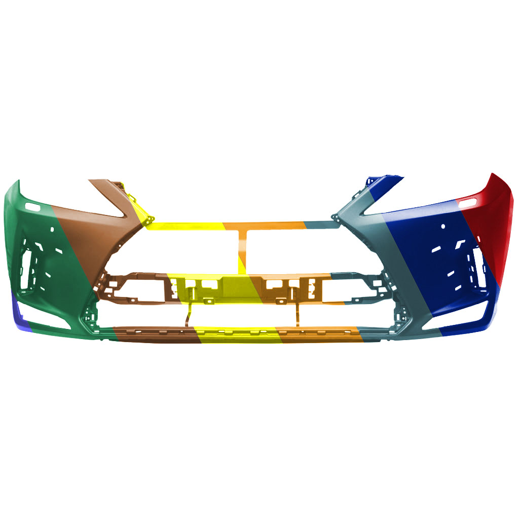 LEXUS RX 450h/450hL FRONT BUMPER COVER PRIMED (W/WASHER)(W/SENSOR)(W/F-SPORT) **CAPA** OEM#521190E949 2020-2022 PL#LX1000384C