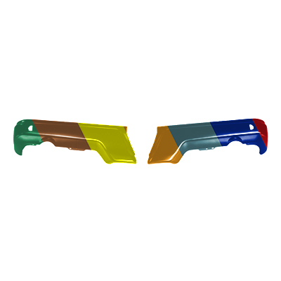 FORD TRUCKS & VANS FORD/PU (F150 SVT RAPTOR) REAR FACE BAR SET PTD (RH&LH) OEM#HL3Z17906AB 2017-2020 PL#FO1102388