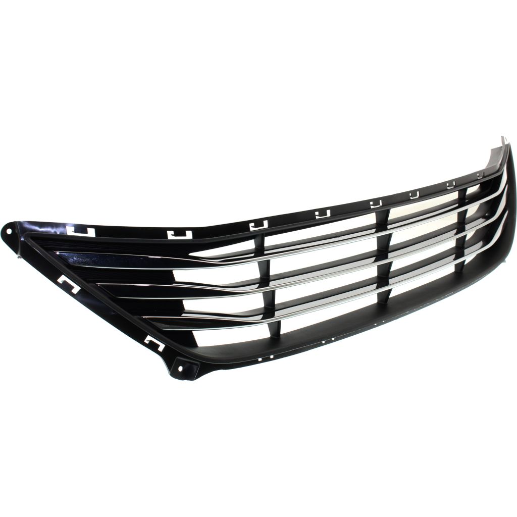 HYUNDAI ELANTRA SEDAN FRONT BUMPER GRILLE BLACK W/BLACK BAR W/LWR DARK-CHROME OUTER LDG (USA) OEM#865603Y700 2014-2016 PL#HY1036140