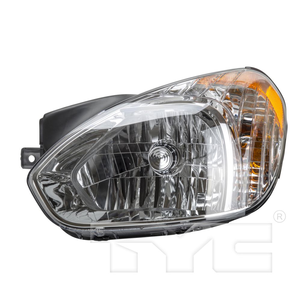 HYUNDAI ACCENT HATCHBACK HEAD LAMP ASSEMBLY LEFT (Driver Side) (HEAD/LAMP SOCKET 4HOLE/3PIN) OEM#921011E011 2007-2011 PL#HY2502144