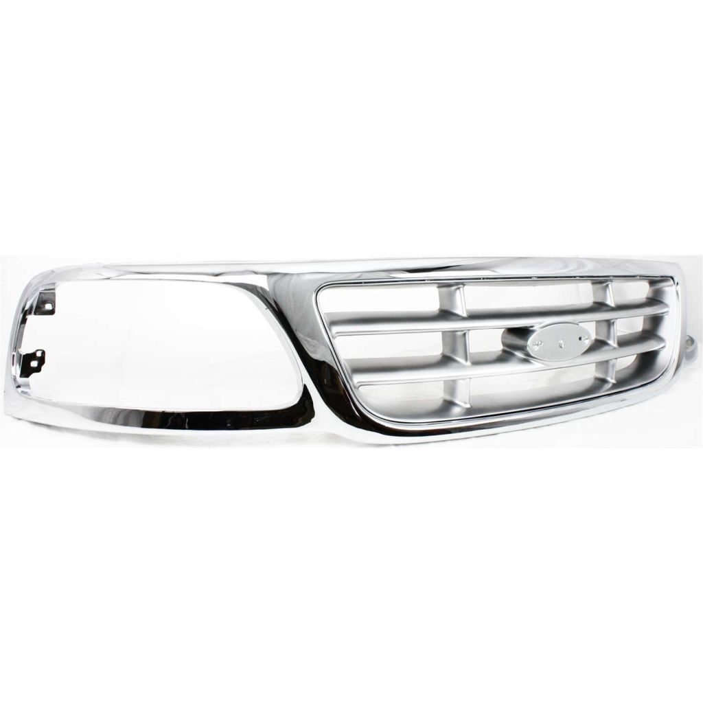 FORD TRUCKS & VANS FORD/PU (F150 HERITAGE MODEL) GRILLE CHROME/SILVER (2 Horizontal & 2 Vertical bars OEM#3L3Z8200AB 2004 PL#FO1200371