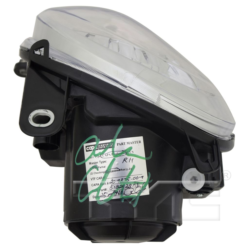 FIAT 500 2DOORS (FIAT) HEAD LAMP ASSEMBLY RIGHT (Passenger Side) (CHROME BEZEL)(PROJECTOR) **CAPA** OEM#5182428AE 2012-2019 PL#FI2503100C