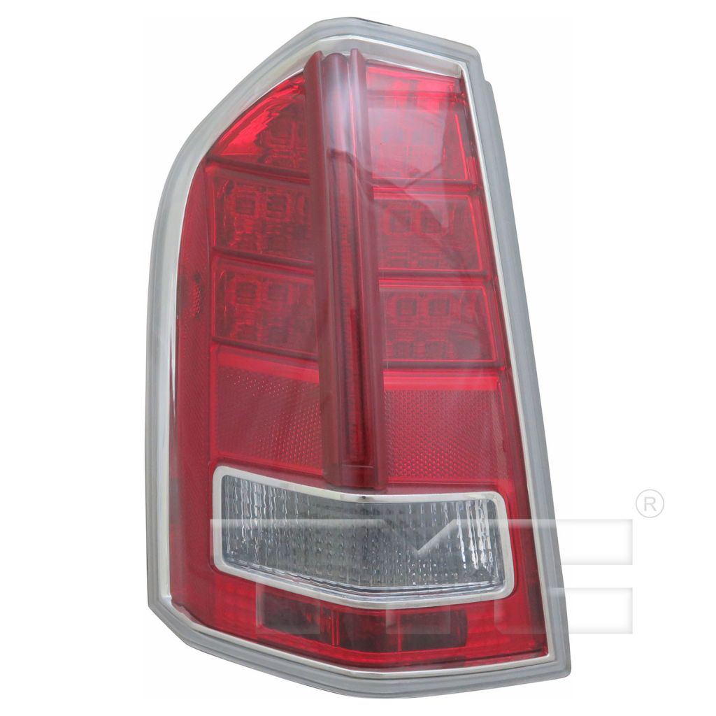 CHRYSLER 300 TAIL LAMP ASSEMBLY LEFT (Driver Side) (WO/CNTR CHROME TRIM)(CLEAR LENS) **CAPA** OEM#68154603AC 2013-2014 PL#CH2818134C