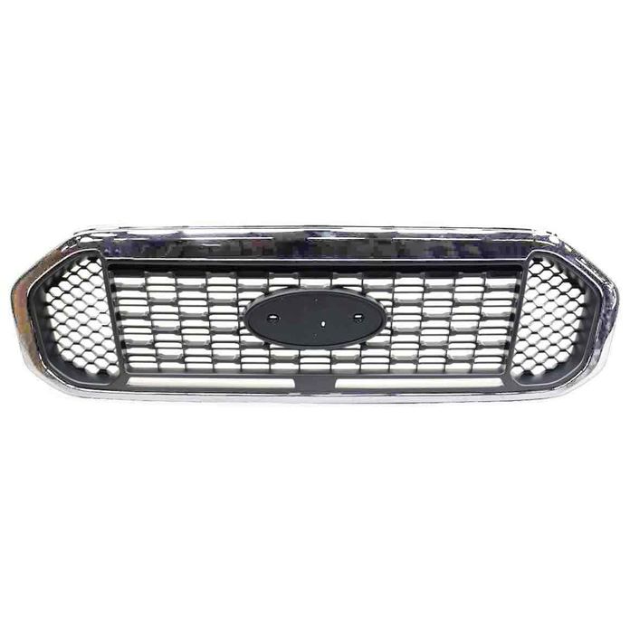 FORD TRUCKS & VANS RANGER GRILLE UPPER CHROME/TXT (XLT) OEM#KB3Z8200F 2019-2023 PL#FO1200700