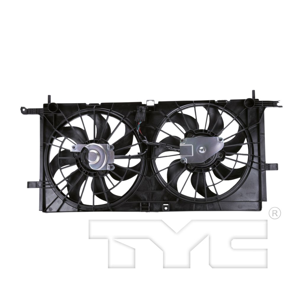 BUICK TERRAZA RADIATOR & A/C FAN ASSY (3.5L)(WO/REAR A/C)(DUAL FAN) OEM#15290117 2005-2006 PL#GM3115196