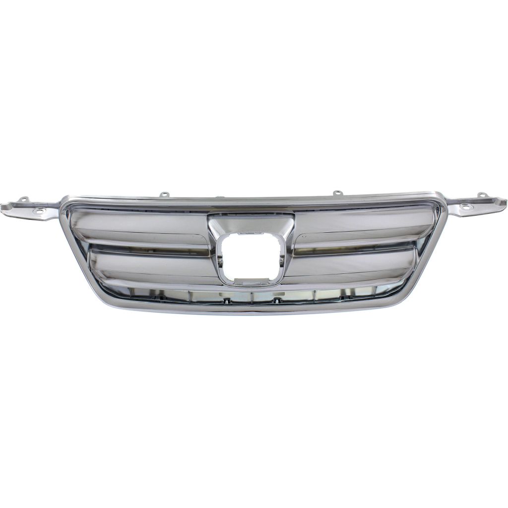 HONDA CRV GRILLE ASSY CHROME/DK-GRAY (GRILLE INNER+OUTER+ALL MLDG) OEM#71122S9AA01-PFM 2005-2006 PL#HO1200194