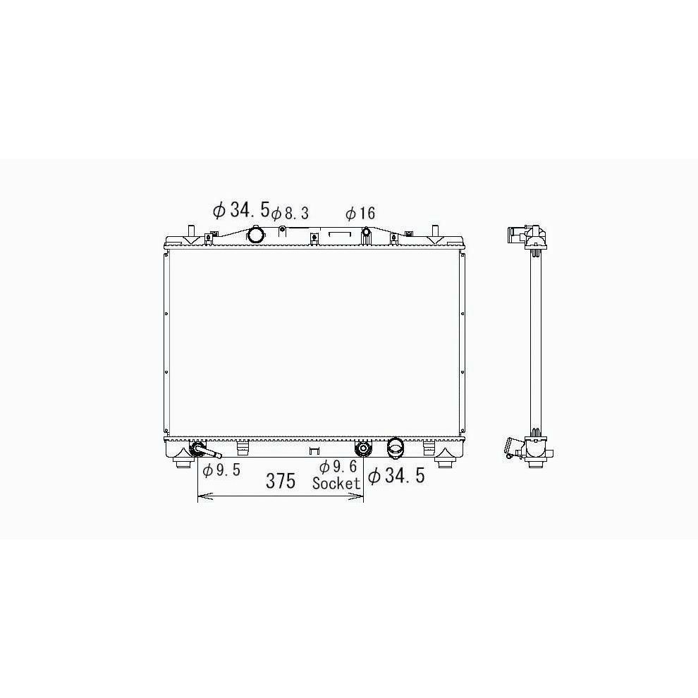 CADILLAC CTS/CTS-V RADIATOR (3.2L)(A/T) OEM#19259455 2003-2007 PL#GM3010412